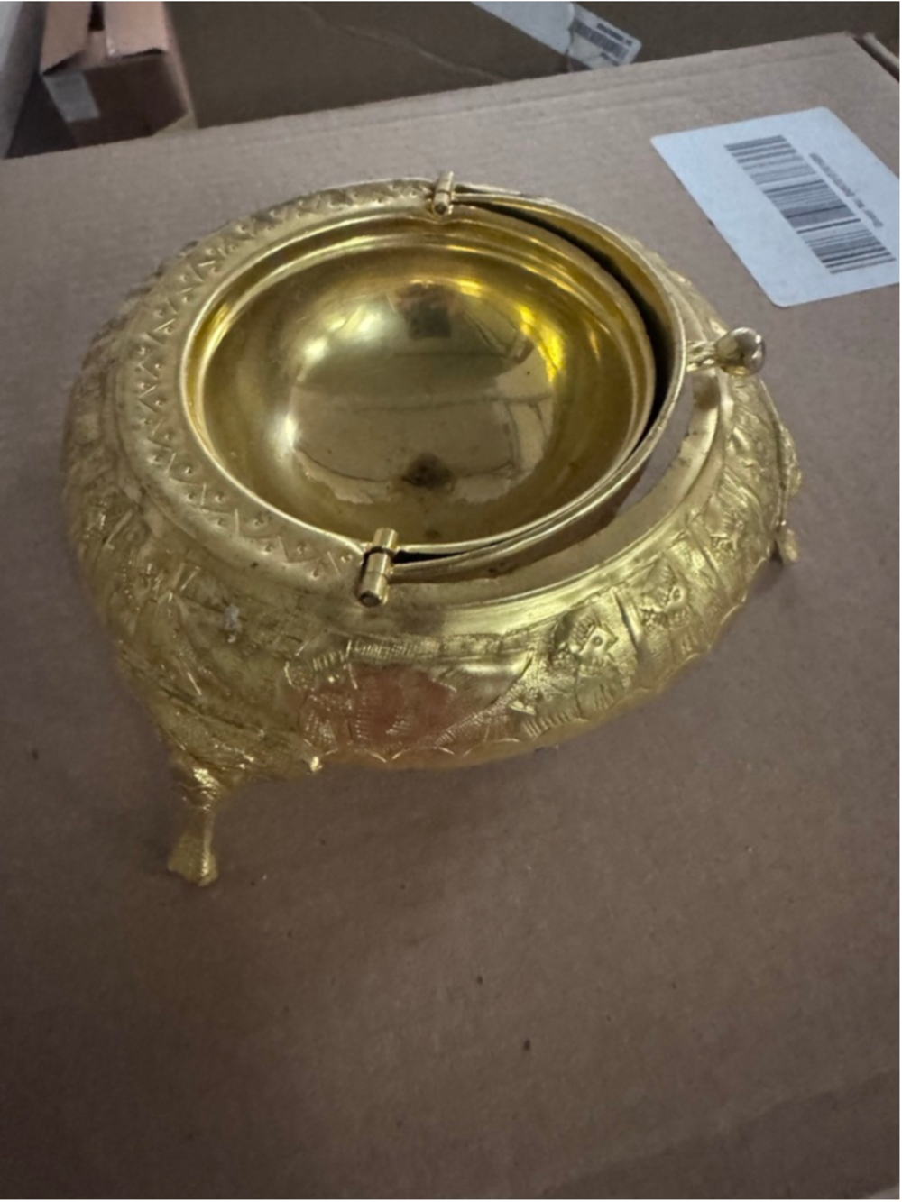 Unbranded Gold Embossed Decor One Size - Picture 4 of 10
